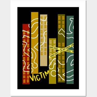 Crime Scene Victim Murder Mystery Dinner Posters and Art